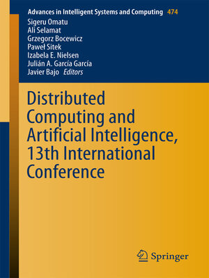 cover image of Distributed Computing and Artificial Intelligence, 13th International Conference